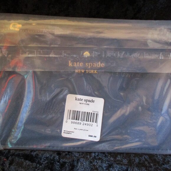NWT kate spade New York have a point of view Navy Blue Wristlet/Wallet/Cosmetic - Picture 5 of 6